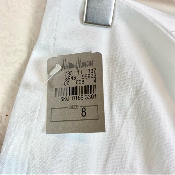 Neiman Marcus High Waisted White Ankle Pants - Picture 9 of 11